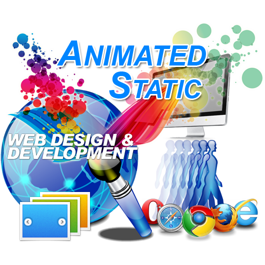 Animated Static Website Page Design