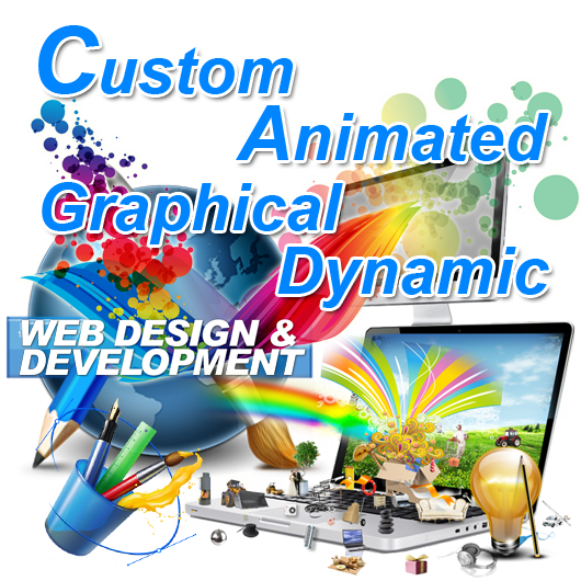 Custom Animated Graphical Dynamic  Website