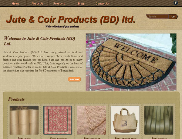 Jute & Coir Products (BD) Ltd. Website